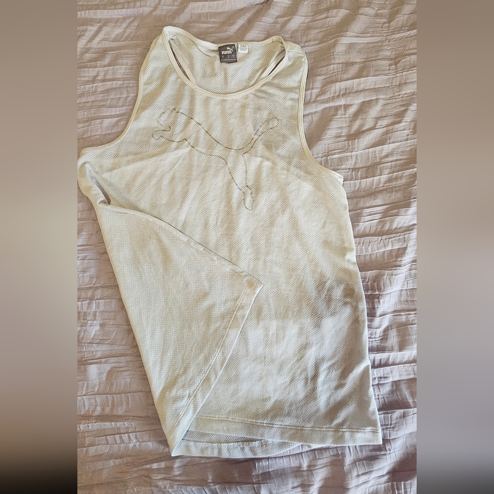 Puma White Tank Top